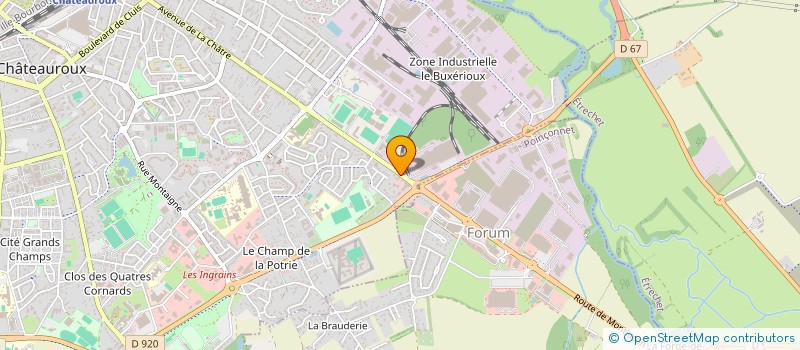 localisation de l'entreprise SCI LES TERRASSES à CHATEAUROUX