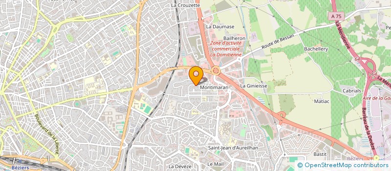 localisation de l'entreprise SCI LES TERRASSES D OUVEILHAN  BEZIERS