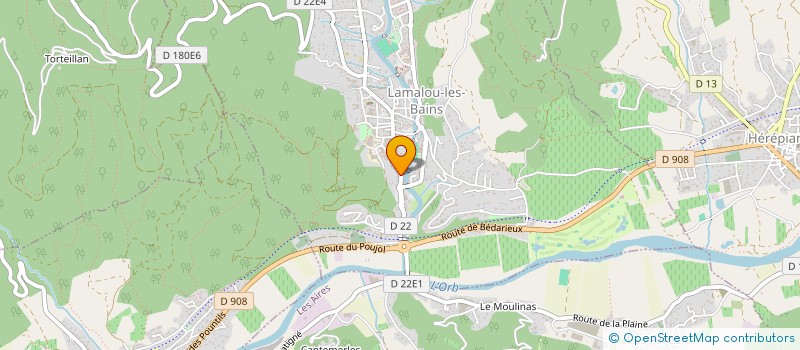 localisation de l'entreprise SCI LES TERRASSES DE BRES  LAMALOU-LES-BAINS