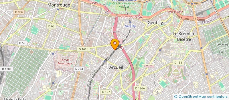 localisation de l'entreprise SCI LES TERRASSES DE JANEAU  ARCUEIL