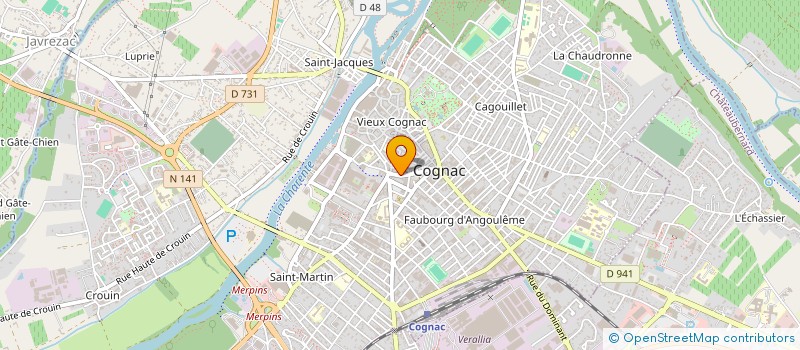 localisation de l'entreprise SCI LES TERRASSES DE LA CORDERIE à COGNAC