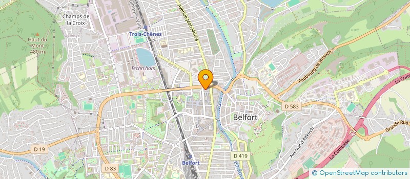 localisation de l'entreprise SCI LES TERRASSES DE LA JOLIETTE à BELFORT