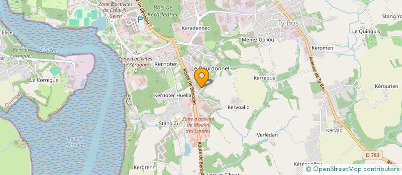 localisation de l'entreprise SCI LES TERRASSES DE LA MAINE à QUIMPER