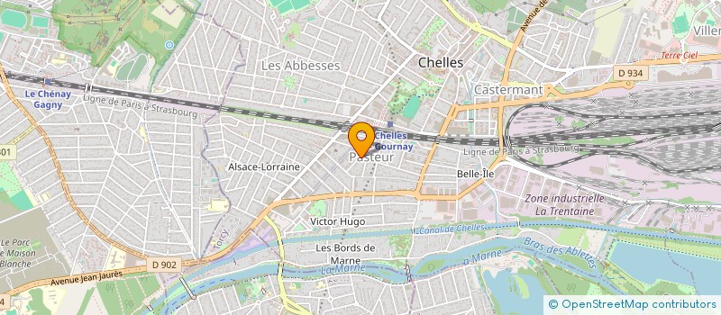 localisation de l'entreprise SCI LES TERRASSES DE LA PAIX à CHELLES