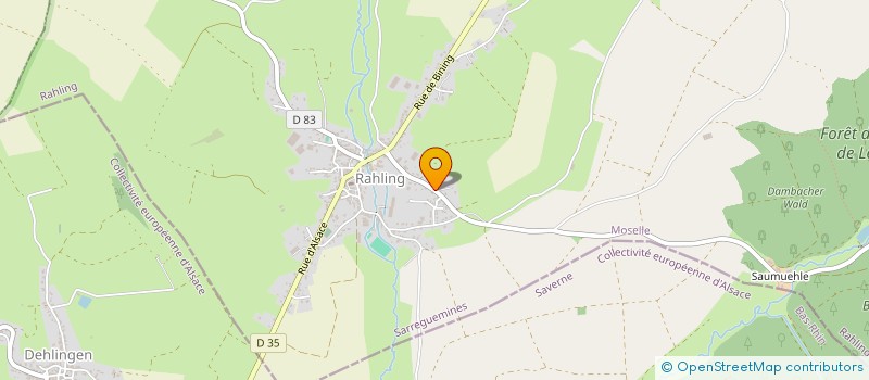 localisation de l'entreprise SCI LES TERRASSES DE LA SARRE  RAHLING