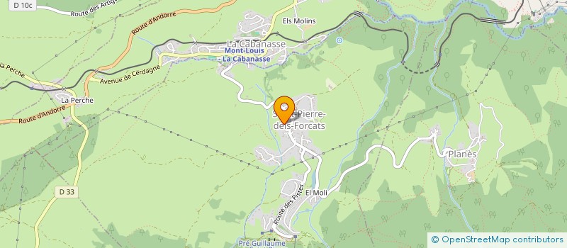 localisation de l'entreprise SCI LES TERRASSES DE SAINT PIERRE  SAINT-PIERRE-DELS-FORCATS