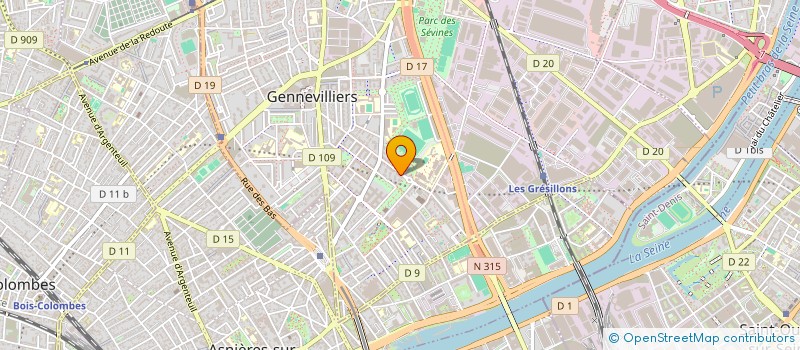localisation de l'entreprise SCI LES TERRASSES DE SAUSSET à GENNEVILLIERS