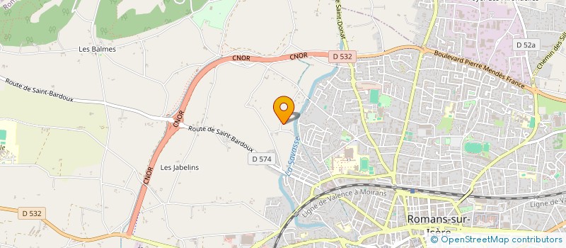 localisation de l'entreprise SCI LES TERRASSES DE SCHISTE  ROMANS-SUR-ISERE