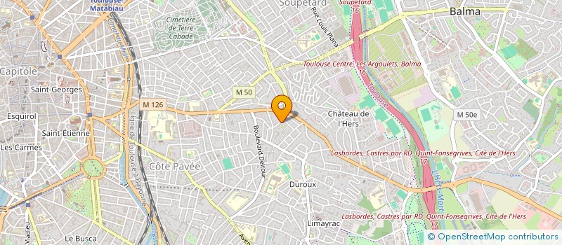 localisation de l'entreprise SCI LES TERRASSES DU CELE à TOULOUSE