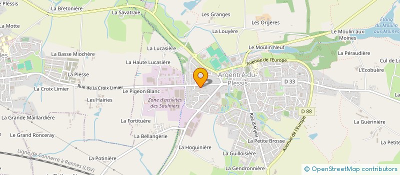 localisation de l'entreprise SCI LES TERRASSES DU HILL  ARGENTRE-DU-PLESSIS