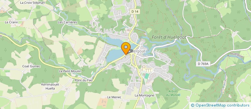 localisation de l'entreprise SCI LES TERRASSES DU LAC  HUELGOAT