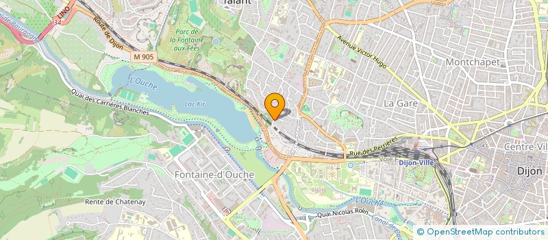 localisation de l'entreprise SCI LES TERRASSES DU LAC  TALANT