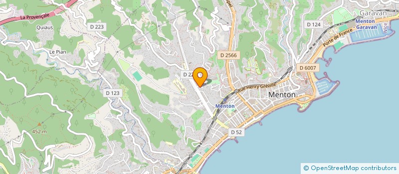 localisation de l'entreprise SCI LES TERRASSES DU SUILLET à MENTON