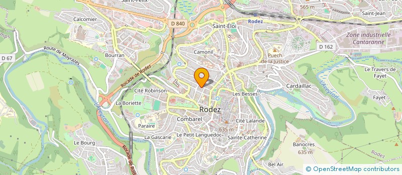 localisation de l'entreprise SCI LES TERRASSES DU VALLON à RODEZ