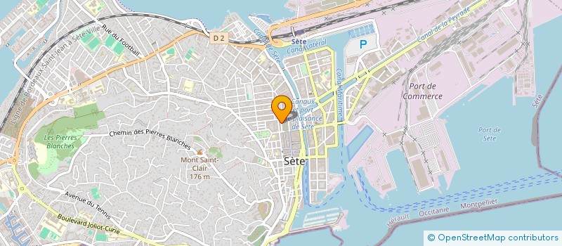 localisation de l'entreprise SCI LES TERRASSES MARINES  SETE