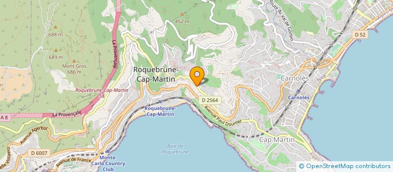 localisation de l'entreprise SCI LES TERRASSES ROMAINES à ROQUEBRUNE-CAP-MARTIN