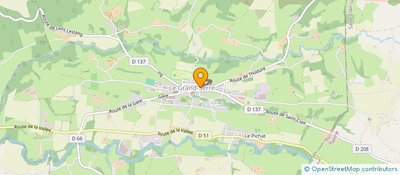 localisation de l'entreprise SCI LES TERREAUX  LE GRAND-SERRE