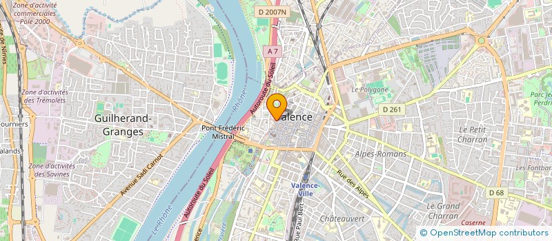 localisation de l'entreprise SCI LES TERRES à VALENCE