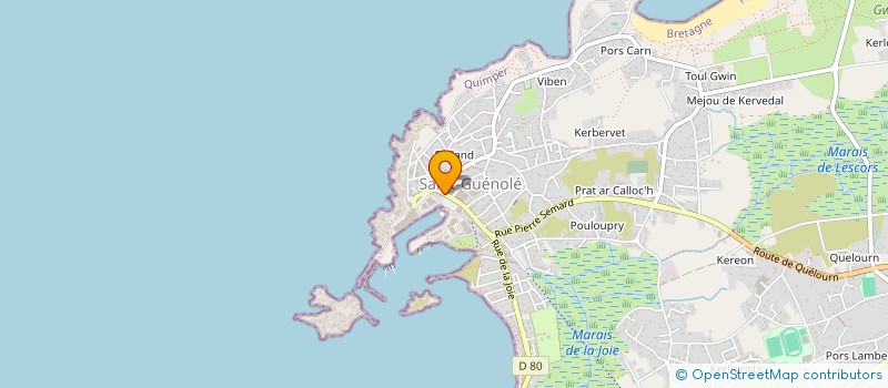 localisation de l'entreprise SCI LES TERRES BLEUES  PENMARCH