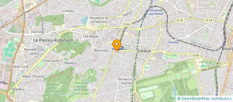 localisation de l'entreprise SCI LES TERRES D'EMILOU à SCEAUX