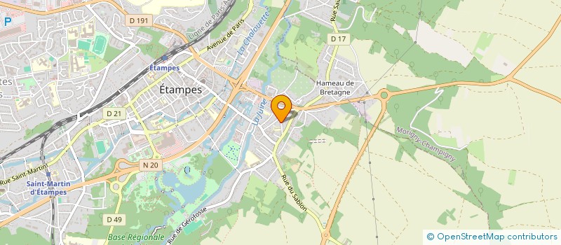 localisation de l'entreprise SCI LES TERRES DE BEAUCE  ETAMPES