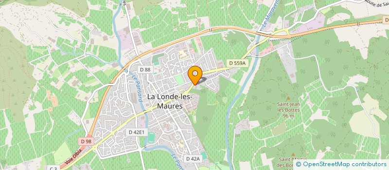 localisation de l'entreprise SCI LES TERRES DE CHATEAU VERT  LA LONDE-LES-MAURES