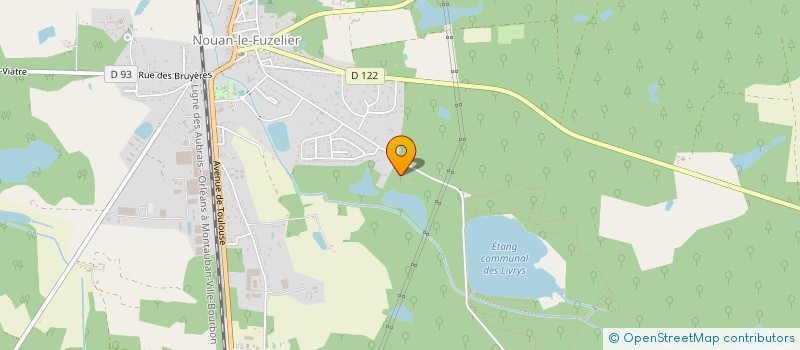 localisation de l'entreprise SCI LES TERRES DES AGUERLIS ET DES LIVRYS  NOUAN-LE-FUZELIER