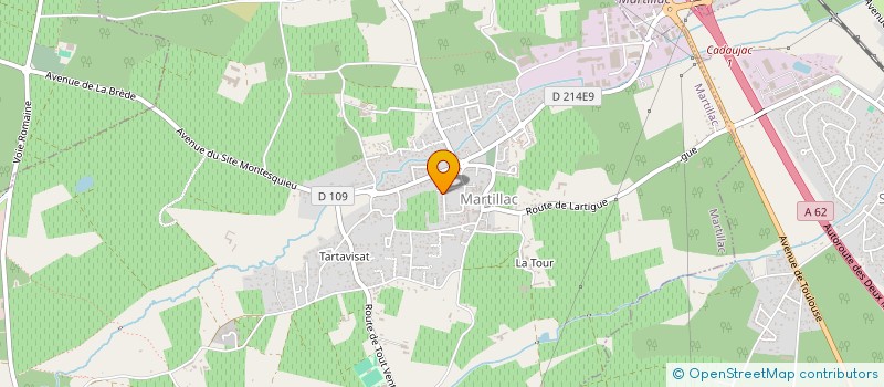 localisation de l'entreprise SCI LES TERRES DES GRAVES  MARTILLAC