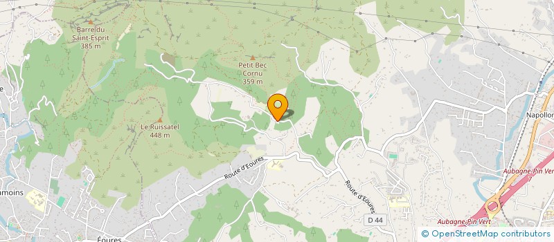 localisation de l'entreprise SCI LES TERRES DU CHATEAU à AUBAGNE