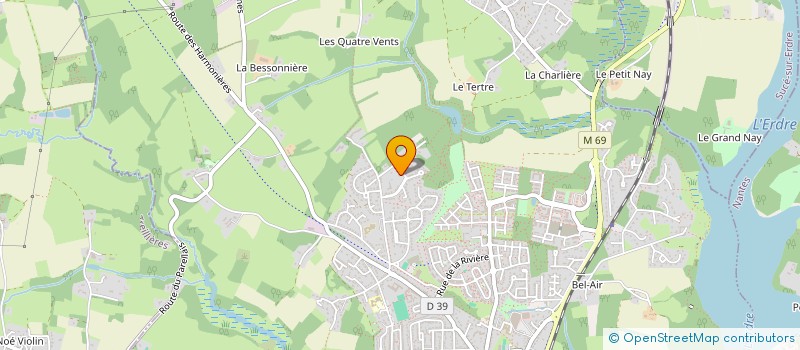 localisation de l'entreprise SCI LES TERRES DU MOULIN BOTTE  LA CHAPELLE-SUR-ERDRE