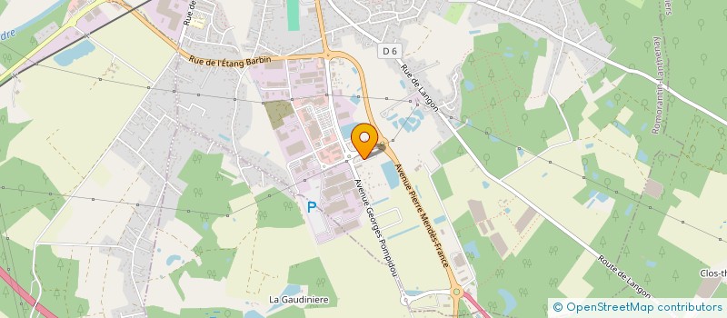 localisation de l'entreprise SCI LES TERRES FORTES  ROMORANTIN-LANTHENAY