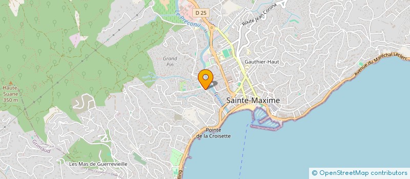 localisation de l'entreprise SCI LES TERRES MARINES à SAINTE-MAXIME