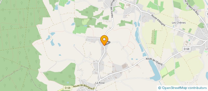 localisation de l'entreprise SCI LES TERRES MORTES  SAINT-MARTIN-D'AUXIGNY