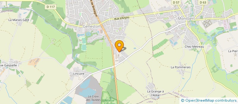 localisation de l'entreprise SCI LES TERRES NOIRES  GENESTON