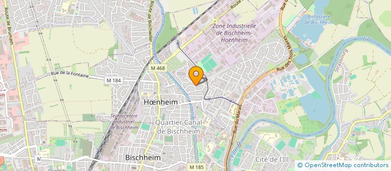 localisation de l'entreprise SCI LES TERRES NOIRES  HNHEIM