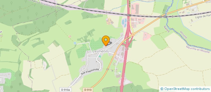 localisation de l'entreprise SCI LES TERTRES BLANCS  LESMENILS