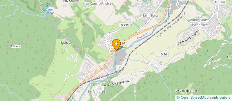 localisation de l'entreprise SCI LES TETES DE BOIS  VILLAR-SAINT-PANCRACE