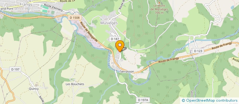 localisation de l'entreprise SCI LES TETRAS  MUSIEGES
