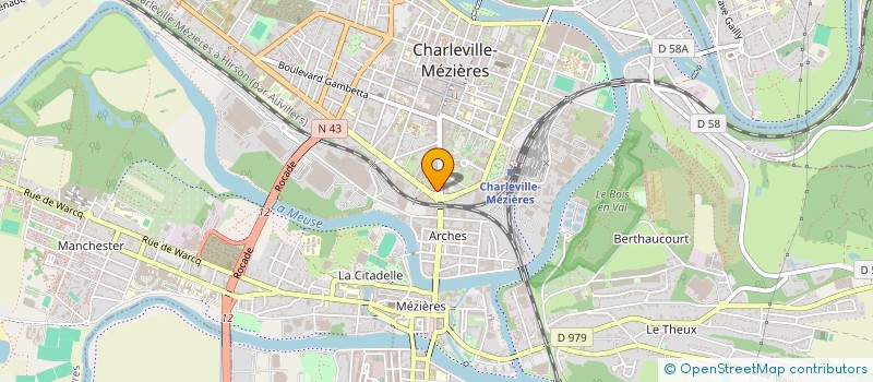 localisation de l'entreprise SCI LES THERA  CHARLEVILLE-MEZIERES