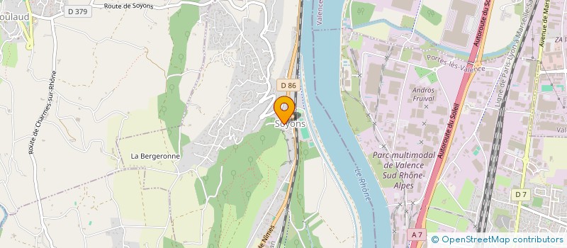 localisation de l'entreprise SCI LES THERMES  SOYONS