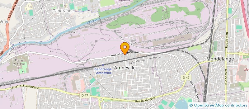 localisation de l'entreprise SCI LES THERMES 57  AMNEVILLE