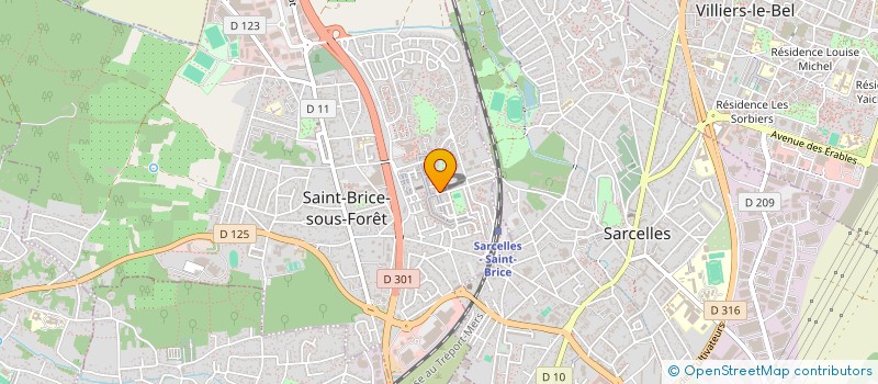 localisation de l'entreprise SCI LES THERMES à SAINT-BRICE-SOUS-FORET