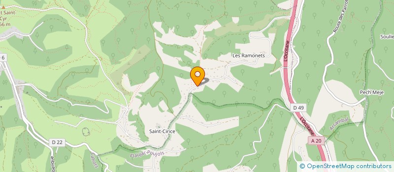 localisation de l'entreprise SCI LES THEZAURIES  CAHORS