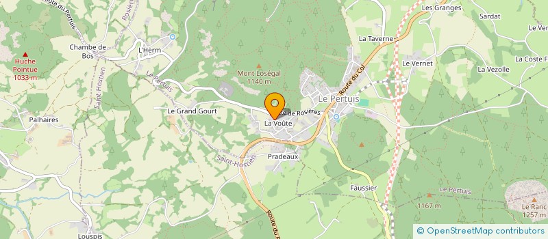 localisation de l'entreprise SCI LES THIERRY  LE PERTUIS