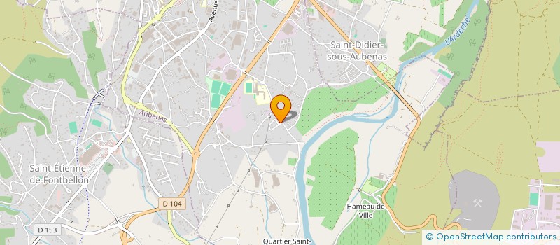 localisation de l'entreprise SCI LES THOMAS  AUBENAS