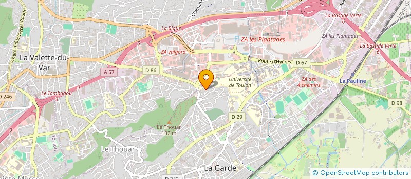 localisation de l'entreprise SCI LES THOUARINES à LA GARDE
