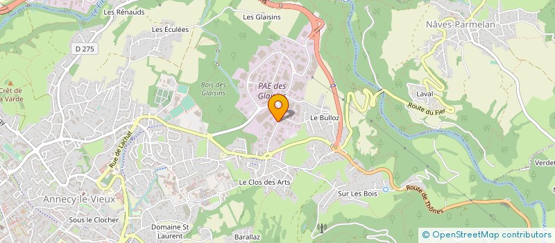 localisation de l'entreprise SCI LES THURES à ANNECY