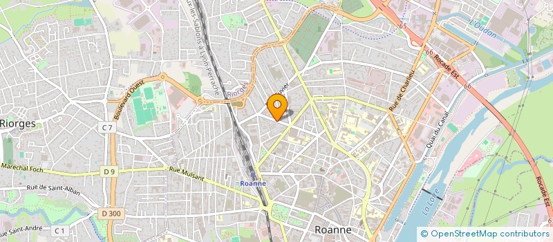 localisation de l'entreprise SCI  LES THURETS  ROANNE