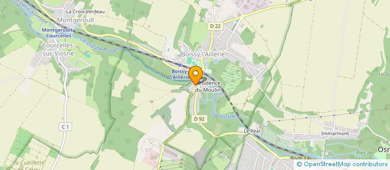 localisation de l'entreprise SCI LES THUYAS à BOISSY L'AILLERIE