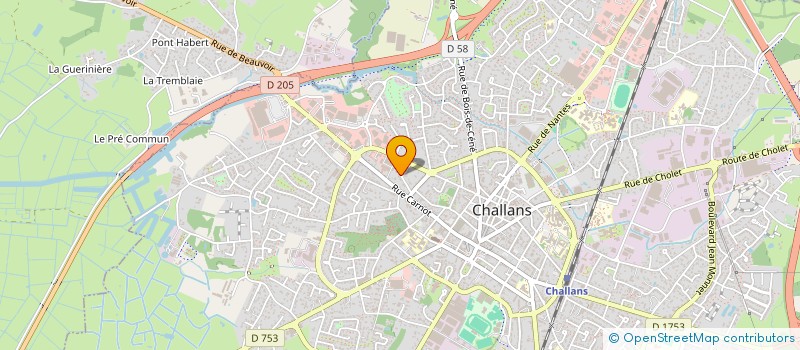 localisation de l'entreprise SCI LES THUYAS à CHALLANS